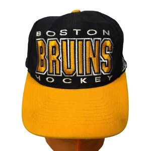 NEW Vintage‎ Boston Bruins NHL Hockey Sports Apex One Wool Blend Hat Snapback